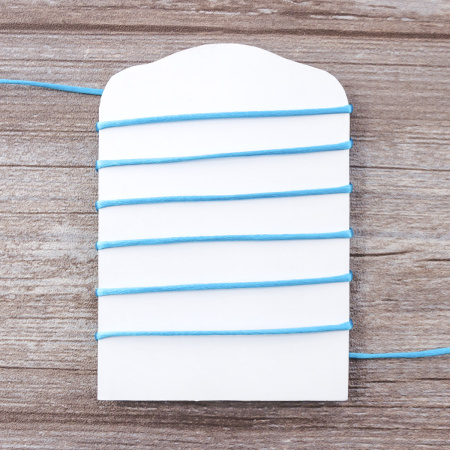 Шнур атласный SAFISA 2 мм, 25 м, цвет 16, сине-голубой. Арт 462-16                  