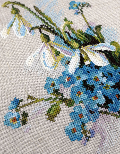 Набор для вышивания "Подснежники и незабудки". Арт 06.002.78