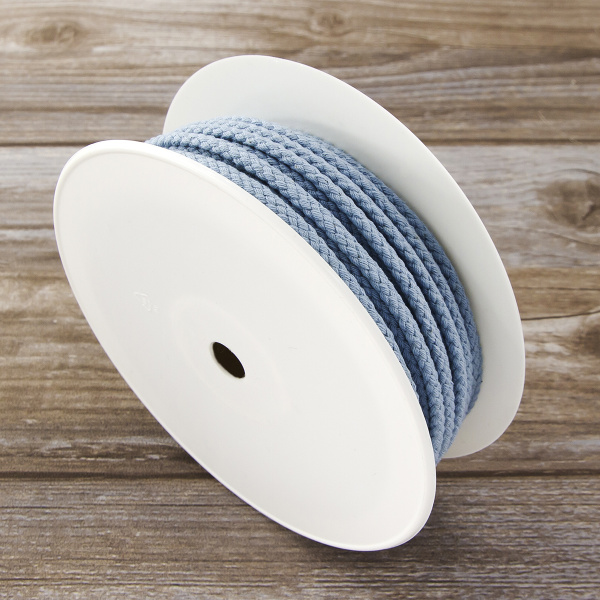 Шнур PEGA хлопковый, цвет светло-голубой,  5,3 мм. Арт 842140916E1702          