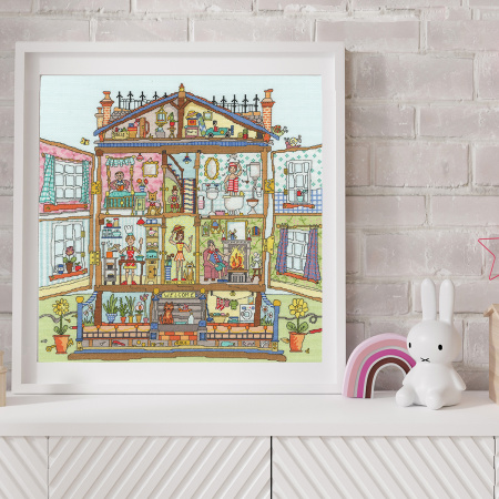 Набор для вышивания "Cut Thru' Dolls House". Арт XCT39