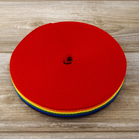 Тесьма ременная (стропа) PEGA мультиколор, 30 мм. Арт 835725430DT003         