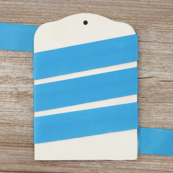 Лента репсовая SAFISA, 25 мм, 25 м, цвет 16 бирюзовый. Арт 350-25мм-16