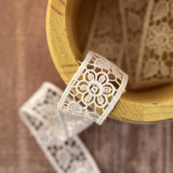 Гипюр, 20 мм, цвет белый. Арт K049/01