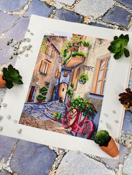 Набор для вышивания  "Итальянская улочка". Арт 07.004.16