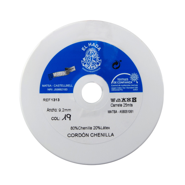 Резинка декоративная "шенилл" 9,2 мм, цвет розовый. Арт 1313/19