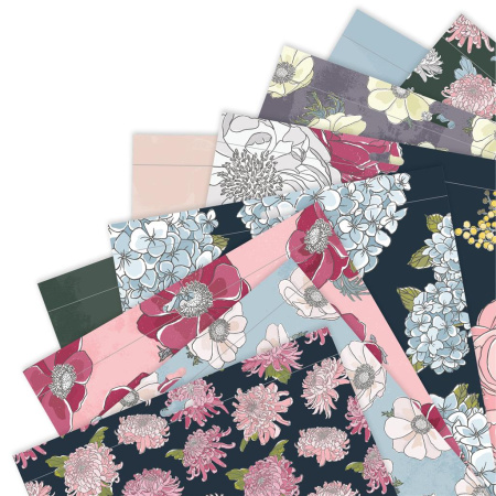 Набор бумаги для скрапбукинга двухсторонней FULL BLOOM. Арт PMA160510