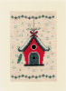 Набор для вышивания "Рождественская птица и дом". Арт PN-0165028