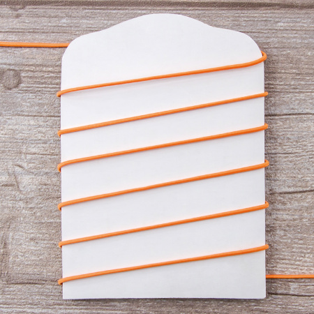 Резинка шляпная SAFISA, 1,5 мм, 25 м, цвет 202 неоновый оранжевый. Арт 4730-1,5мм-202