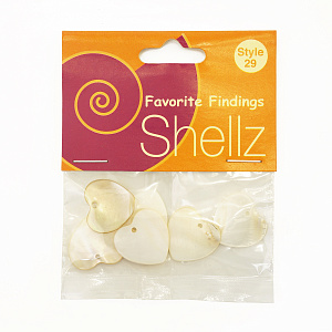 Подвеска "Shellz" Natural Heart River Shell Dangle