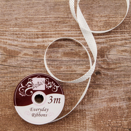 Лента в рулоне для скрап-проектов, цвет белый. Арт ANT378401