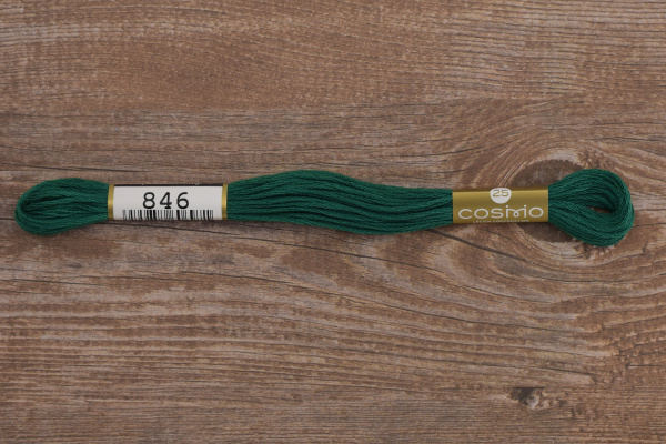 Мулине COSMO однотонный цвет  846       . Арт 25-6/846       