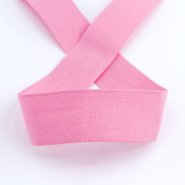 Тесьма киперная хлопковая на блистере SAFISA, 25 мм, 2 м , цвет 05, розовый. Арт P00260C-25мм-05         