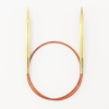 Спицы круговые позолоченные с удлиненным кончиком, №6, 50 см. Арт 755-7/6-50