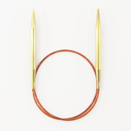 Спицы круговые позолоченные с удлиненным кончиком, №6, 50 см. Арт 755-7/6-50