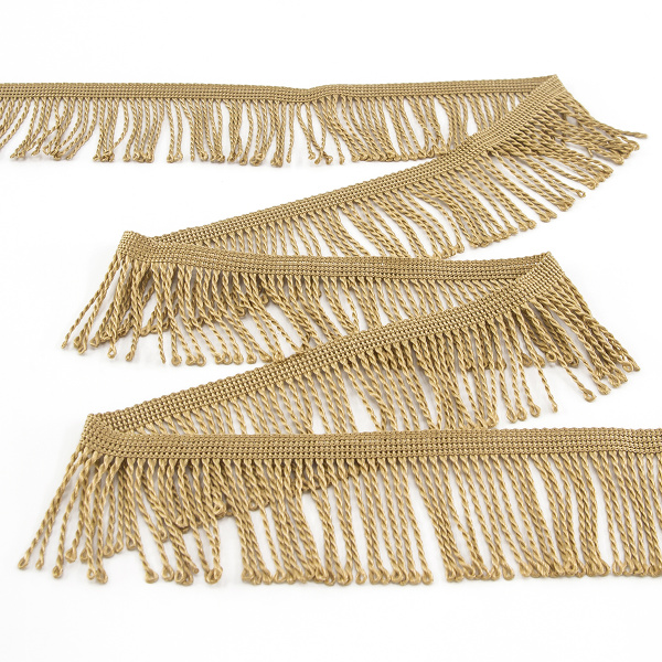 Бахрома витая, 60 мм, цвет бежевый. Арт PP-60 col.730