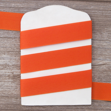 Лента репсовая SAFISA мини-рулон, 25 мм, 2,5 м, цвет 61, алый. Арт P00350W-25мм-61         