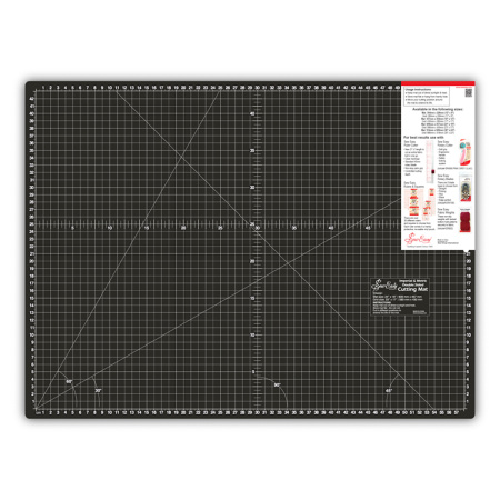 Мат для раскройного ножа двусторонний,  609 мм x 457 мм, 24" x 18", цвет чёрный/серый. Арт ER4091.GB            