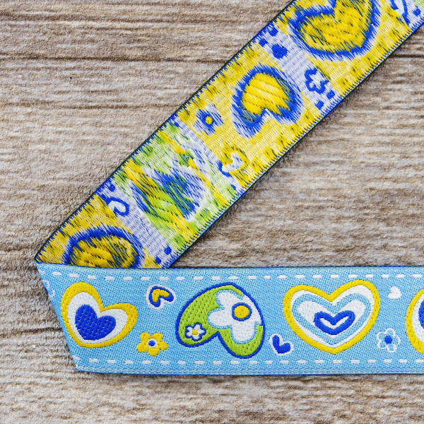 Лента жаккард SAFISA, 25 мм, 15 м, цвет 02. Арт 9127-25мм-02            