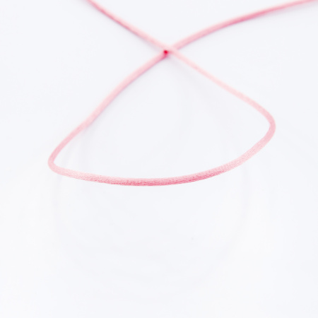 Шнур атласный SAFISA 2 мм, 25 м, цвет 06, розово-персиковый. Арт 462-06                  