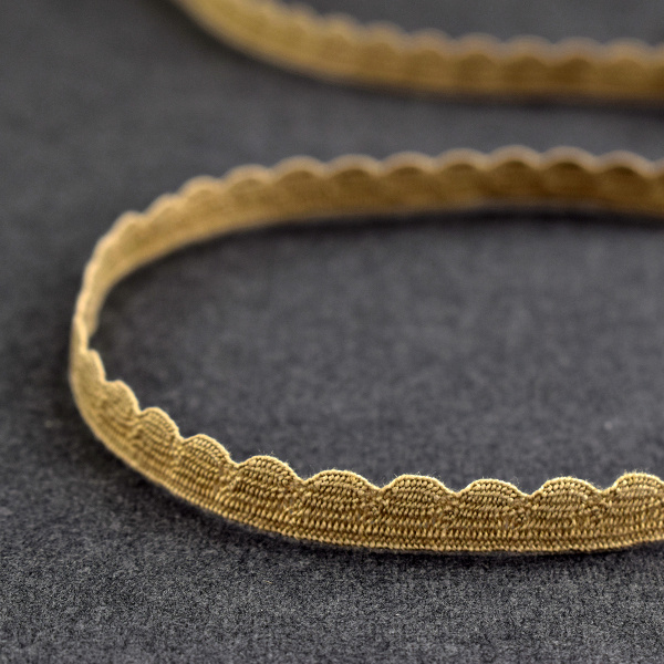 Кант-тесьма, 8 мм, цвет горчичный. Арт 2176/27