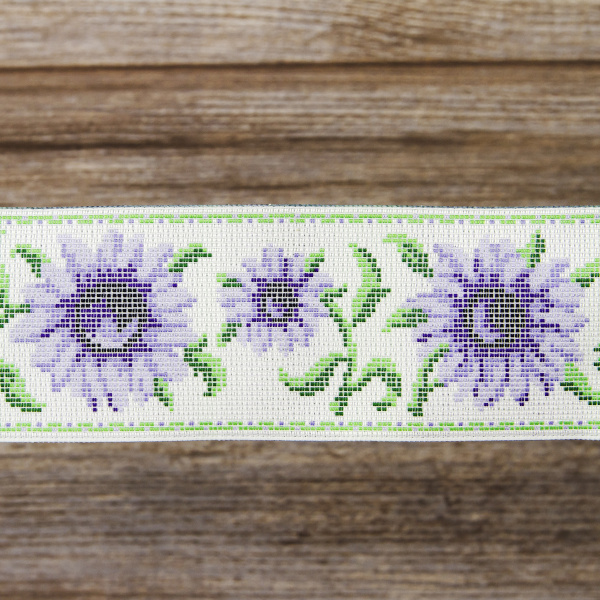 Лента жаккард SAFISA, 50 мм, 15 м, цвет 03. Арт 9128-50мм-03            