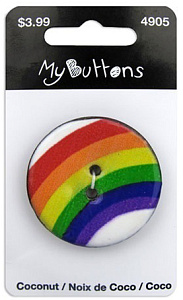 Пуговица My Buttons - Coconut "Rainbow Arch"