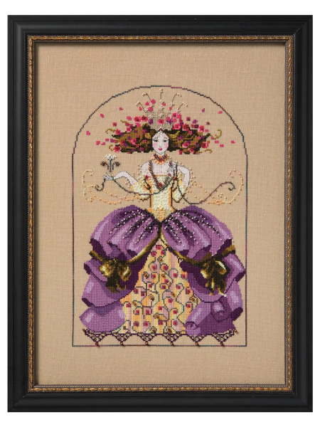 Схема для вышивания MIRABILIA "Мечтательница". Арт MD198