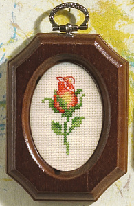 Набор для вышивания "Роза"с деревянной рамкой