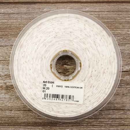 Косая бейка с рисунком SAFISA, арт.6594, 20 мм, 20 м, цвет 01. Арт 6594-20мм-01