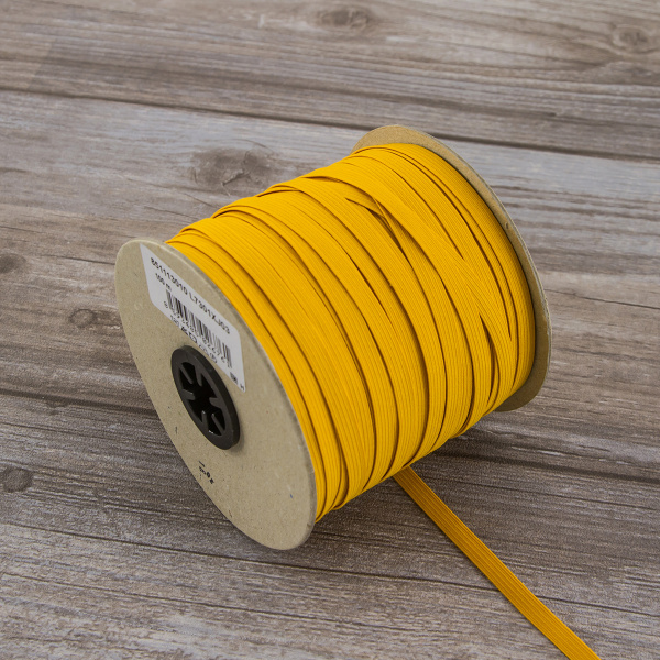 Резинка 6,6 мм, цвет тыквенный. Арт 851113010L7301