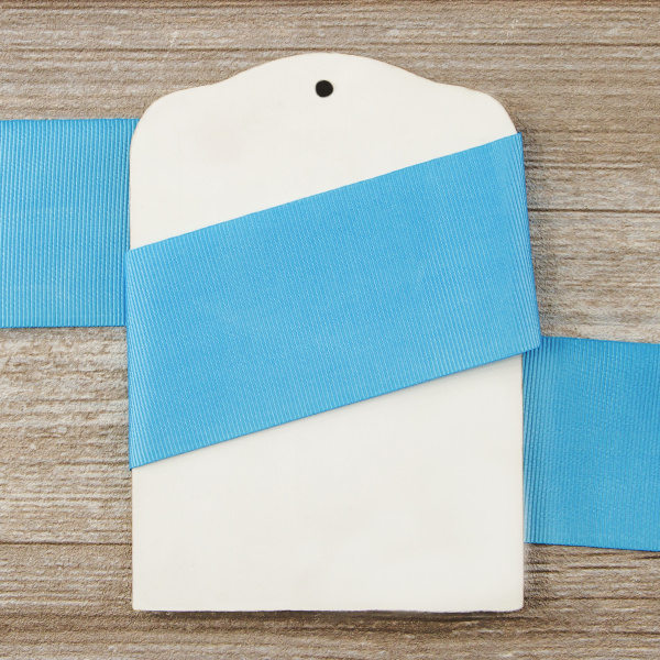 Лента репсовая SAFISA, 50 мм, 25 м, цвет 16 бирюзовый. Арт 350-50мм-16