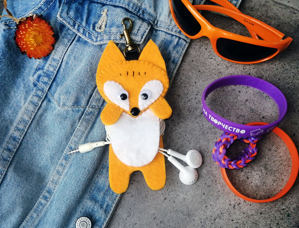 Набор для создания держателя для наушников "Лисёнок". Арт 30.001.04