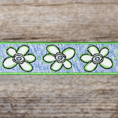 Лента жаккард SAFISA, 20 мм, 15 м, цвет 02. Арт 9103-20мм-02            