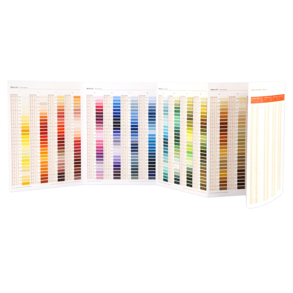 Цветовая карта,  AMANN GROUP METTLER, SERALON. Арт 100837                  