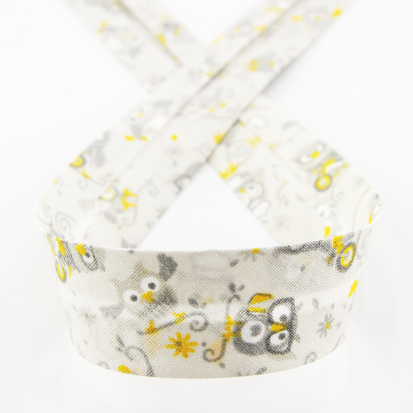 Косая бейка с рисунком SAFISA арт. 6528, 20 мм, 20 м, цвет 03. Арт 6528-20мм-03