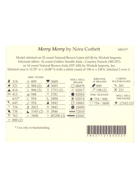 Схема для вышивания MIRABILIA "Веселье...Веселье". Арт MD197