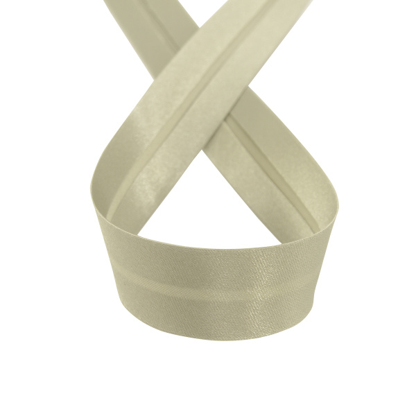 Косая бейка атласная 20 мм, 25 м, цвет 67, серо-зеленый темный. Арт 6260-20мм-67            