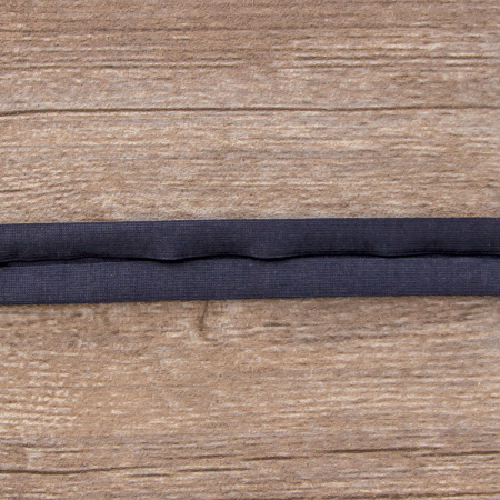 Косая бейка хлопок, 20 мм, 20 м, цвет 15, темно-синий. Арт 6598-20мм-15