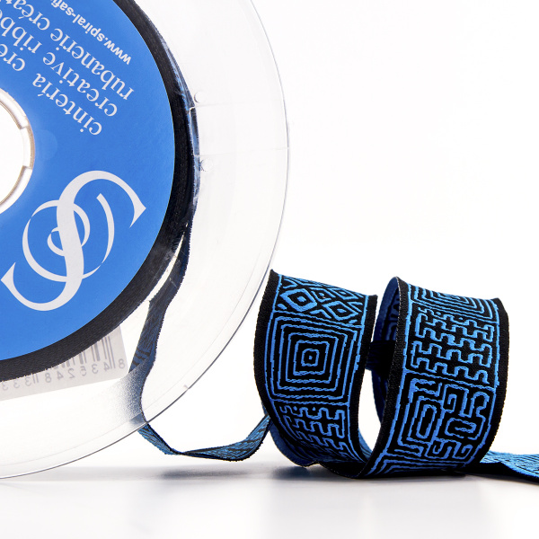 Лента жаккардовая SAFISA, 20 мм, 15 м, цвет 03. Арт 9273-20мм-03