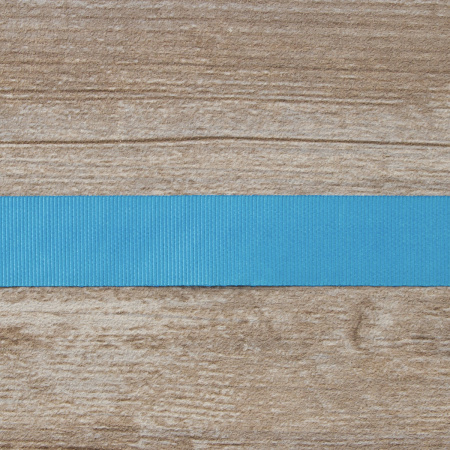 Лента репсовая SAFISA, 25 мм, 25 м, цвет 16 бирюзовый. Арт 350-25мм-16