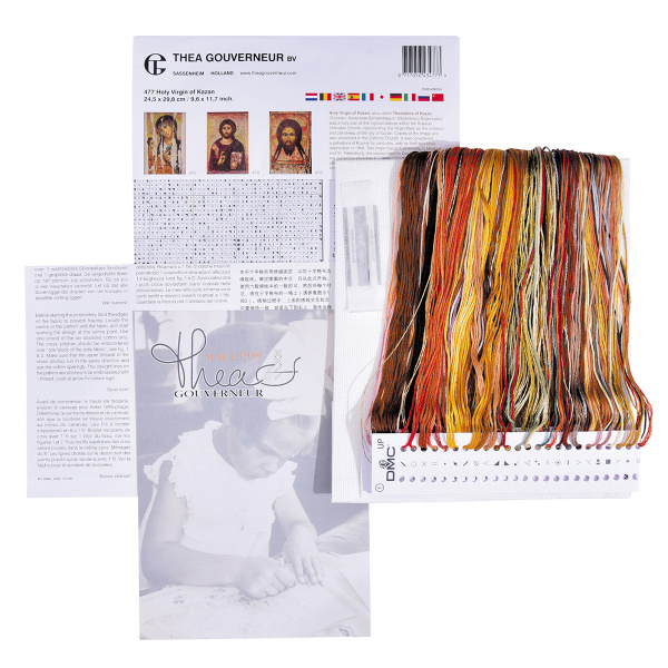 Набор для вышивания "Образ Казанской матери", канва аида 18 ct. Арт 477A                    