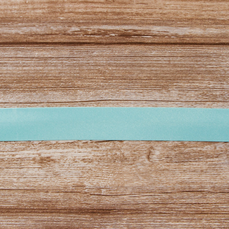 Косая бейка атласная 30 мм, 25 м, цвет 53, ментоловый. Арт 6260-30мм-53            