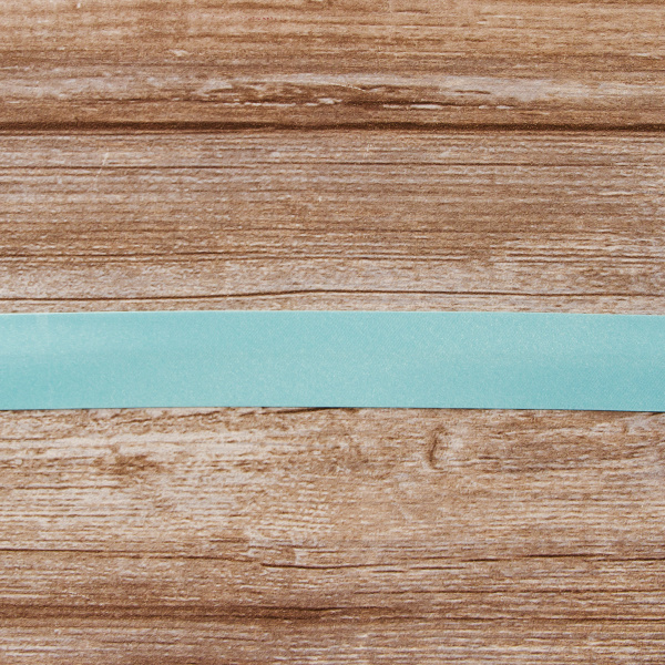 Косая бейка атласная 30 мм, 25 м, цвет 53, ментоловый. Арт 6260-30мм-53            