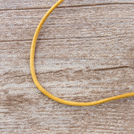 Шнур атласный мини-рулон, 2 мм, 4,5 м, цвет 54, золотистый. Арт P00462-2мм-54           