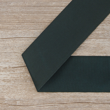 Лента репсовая SAFISA, 50 мм, 25 м, цвет 43 зеленый темный. Арт 350-50мм-43