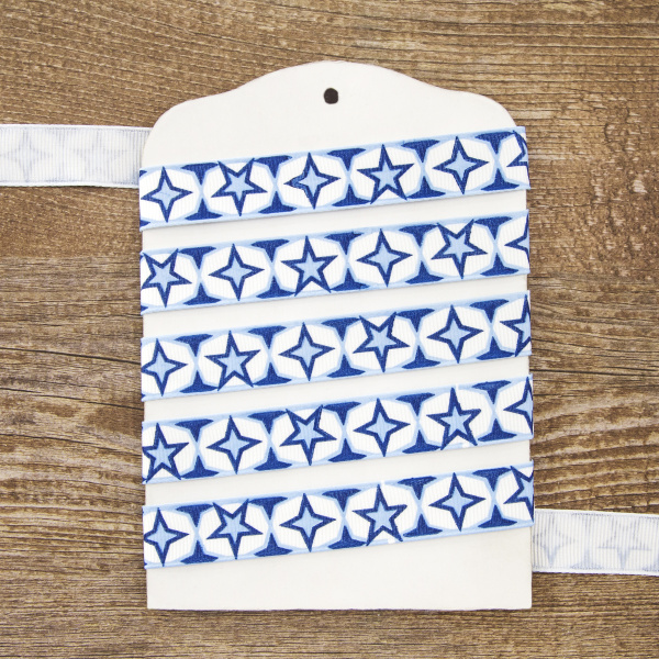 Лента с рисунком SAFISA, 15 мм, 15 м, цвет 03. Арт 25258-15мм-03           