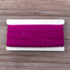 Мерсеризованное хлопковое кружево, 25 мм, цвет цикламеновый. Арт 3207/25                 