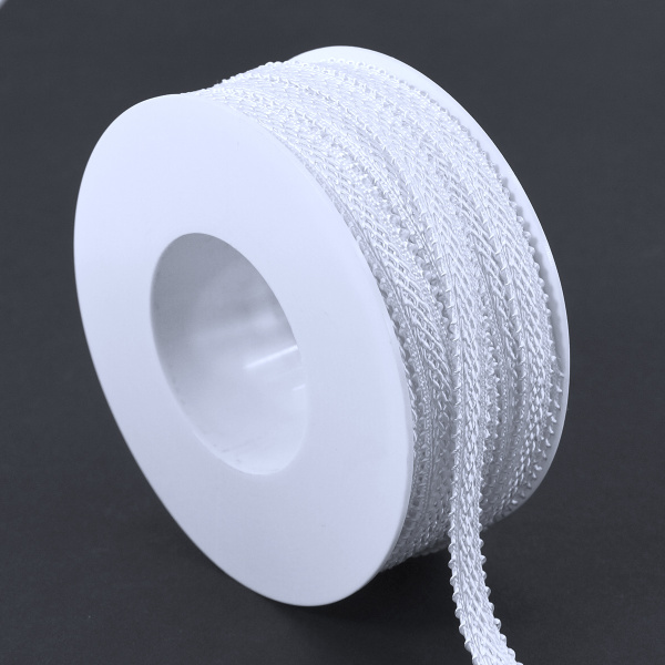 Тесьма PEGA тип интерьерная, цвет белый, 10 мм. Арт 843118300B1101          