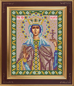 Набор для вышивания бисером Икона "Св. Людмила". Арт М254