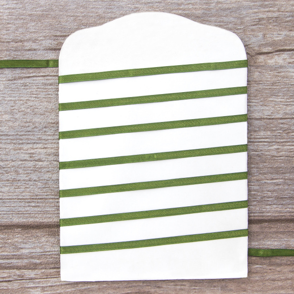 Лента для вышивания SAFISA на блистере, 4 мм, 5 м, цвет 89, зеленый. Арт P111-4мм-89             